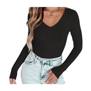 Black Long Sleeve Bodysuit